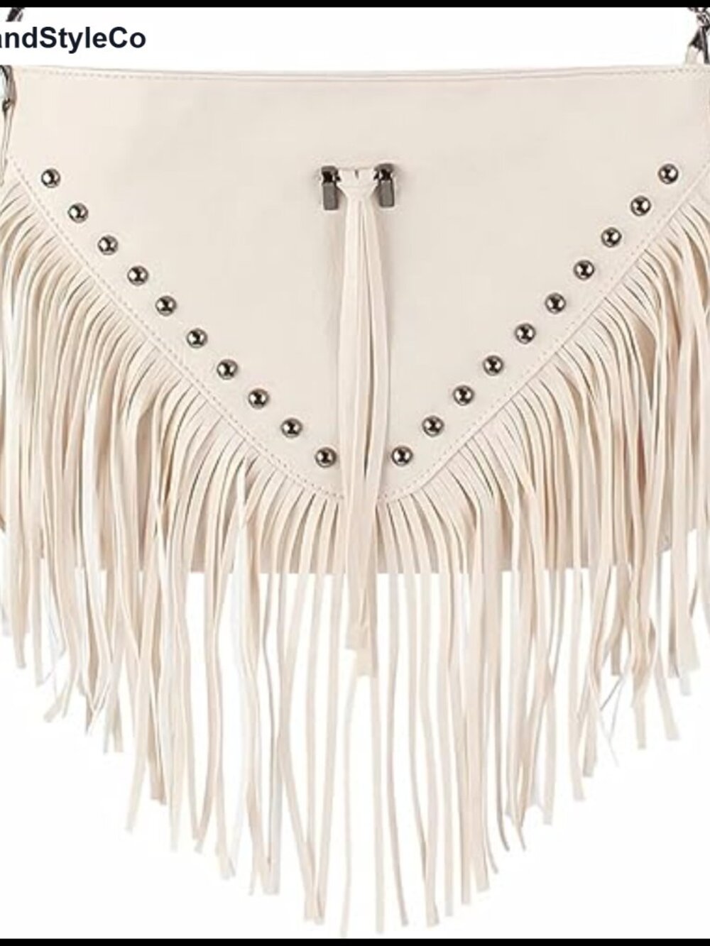 Faux Leather Fringe Crossbody Purse with Tassel, Boho Shoulder Bag